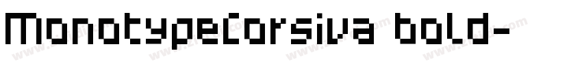 MonotypeCorsiva bold字体转换